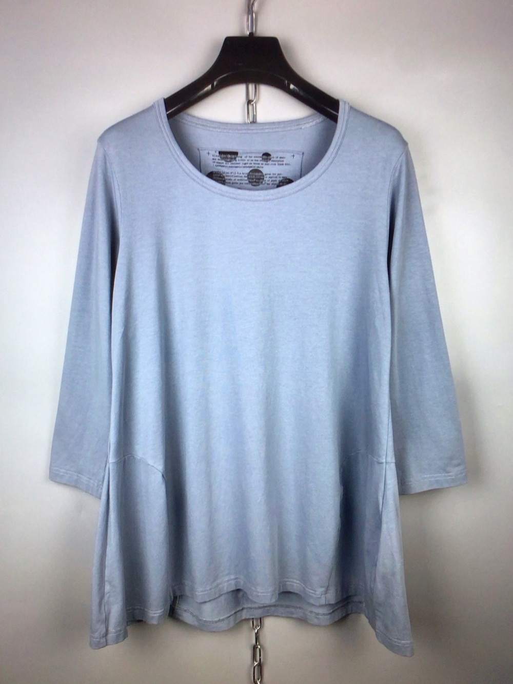 Rundholz Light Blue Scoop Neck Tunic Top